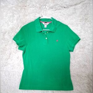 Lily Pulitzer Baby Palm Beach Women’s Polo Shirt Extra Slim Size L Green